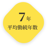 平均勤続年数7年